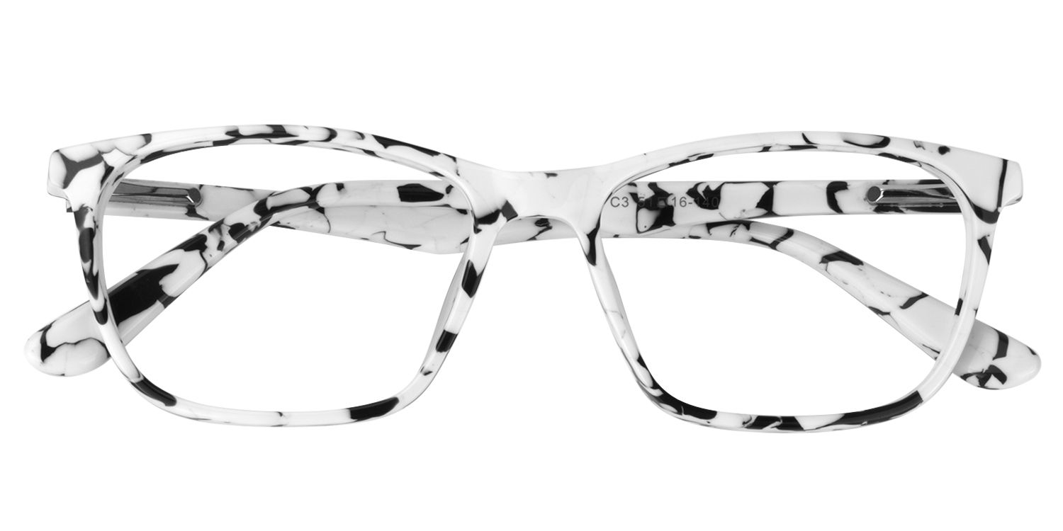 Rectangle White Glasses  | Zeelool Glasses1