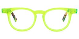 Yasser Round Green Glasses0