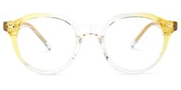 Ysabel Round Yellow Glasses0