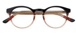 Margaret Round Beige Glasses1