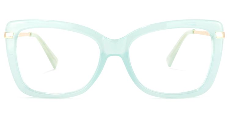 Yulia Cateye Green Glasses