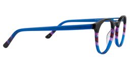 Margaret Round Blue Glasses4