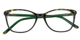 Alcuin Rectangle Green Glasses1