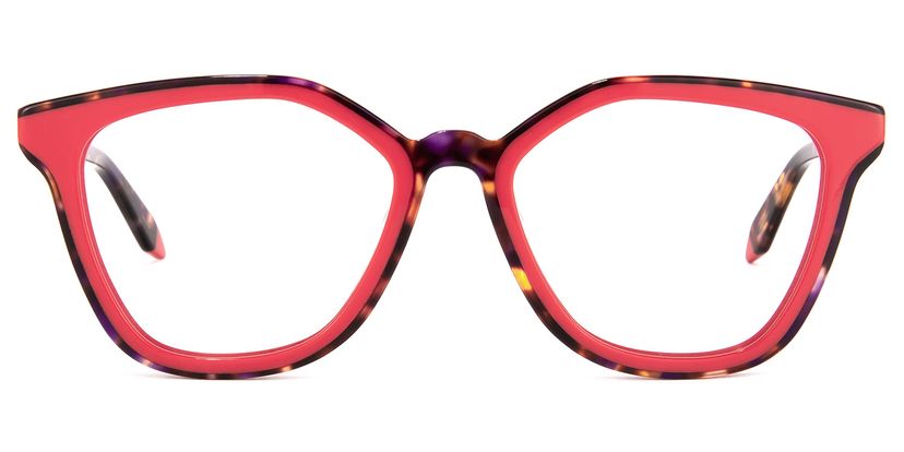 Yannick Square Red Glasses