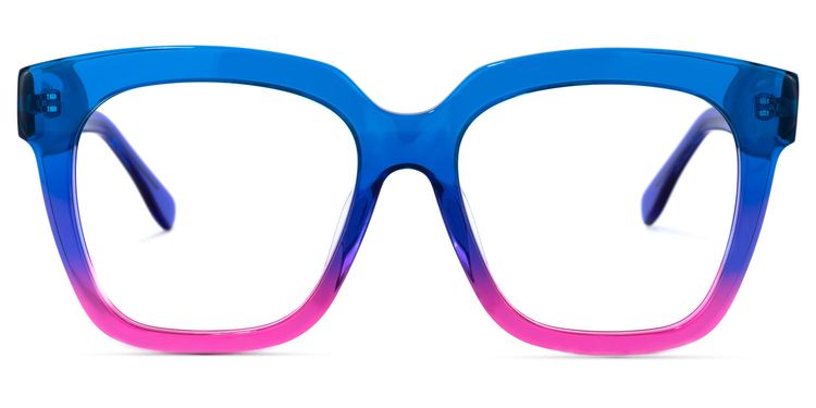 Xion Square Blue-Purple Glasses