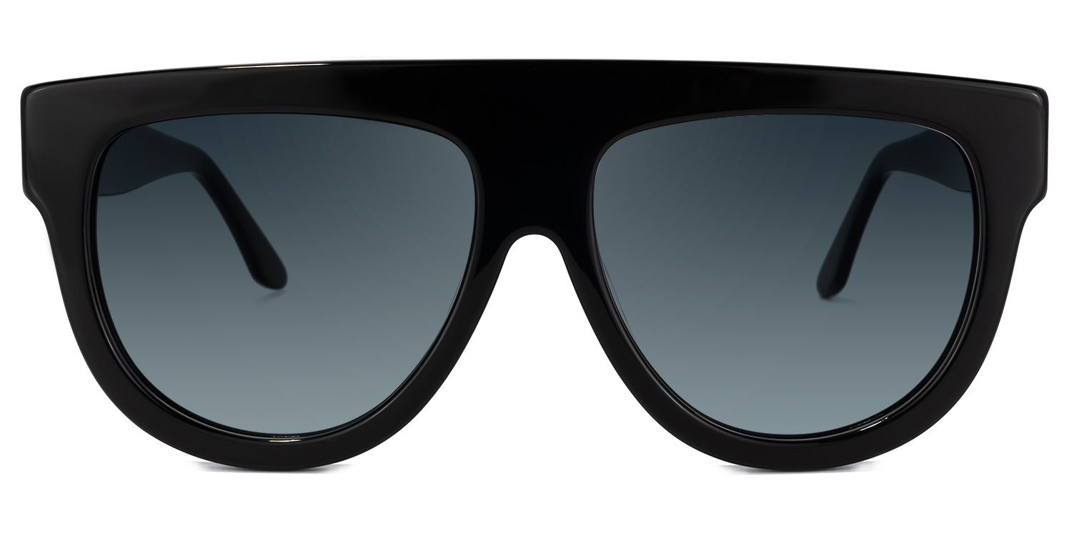 Jules Round Black Frame Sunglasses Online Sale | ZEELOOL0