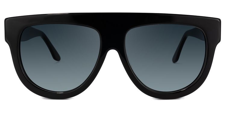 Jules Black Round Sunglasses