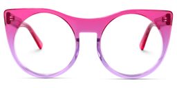 Zora Cateye Pink-Purple Glasses0