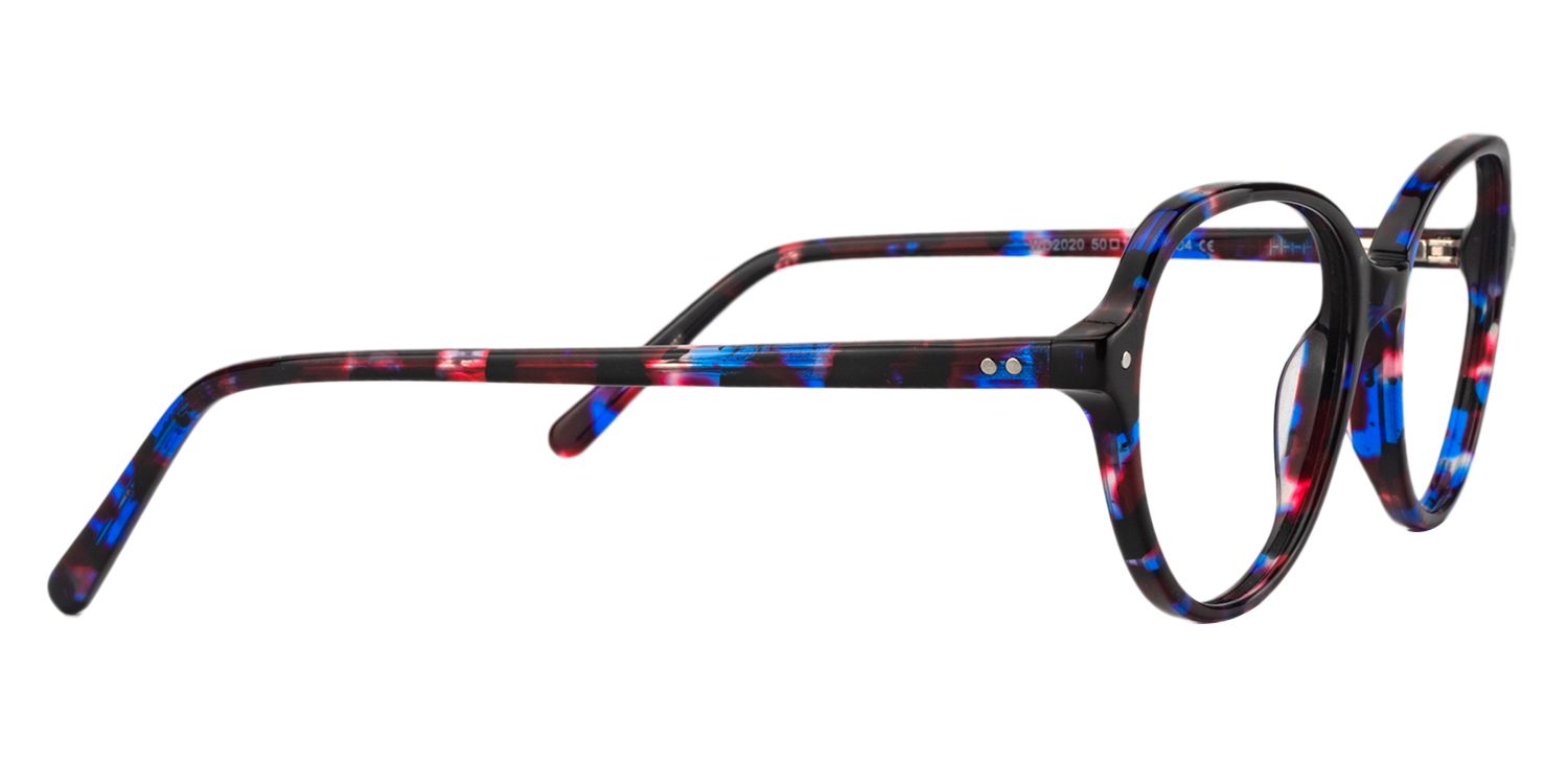 Oval Blue Tortoise Glasses | Zeelool Glasses4