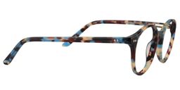 Aldrin Round Blue Tortoise Glasses4