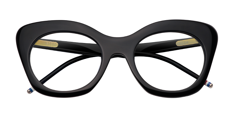 Cateye Black Glasses | Zeelool Eyeglass Frames1