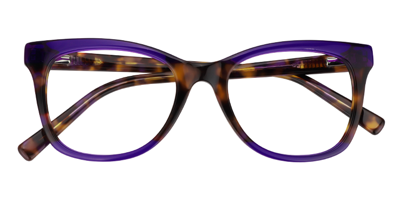 Rectangle Purple Glasses | Zeelool Eyewear1