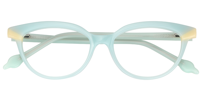 Cat Eye Light Green Glasses | Zeelool Eyewear1