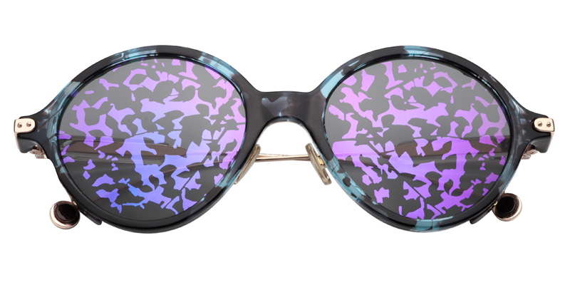 Round Blue Tortoise Sunglasses | Zeelool Sunglasses Online1