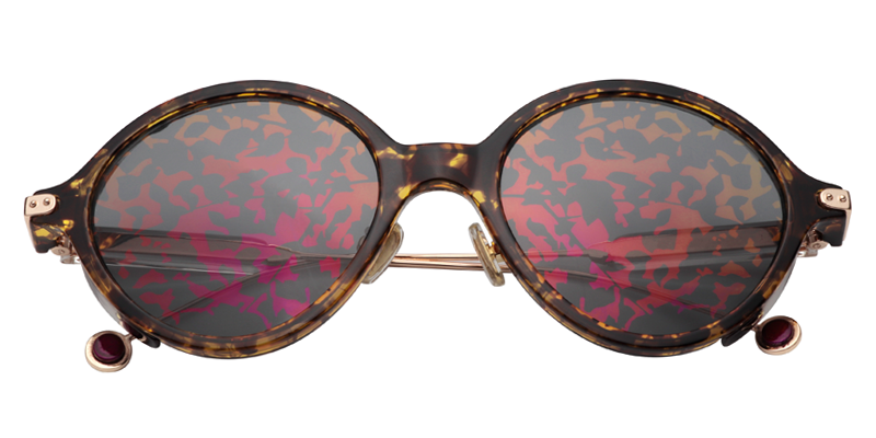 Round Light-Amber Sunglasses | Zeelool Sunglasses Online1