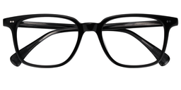 Quentin Rectangle Black Glasses1