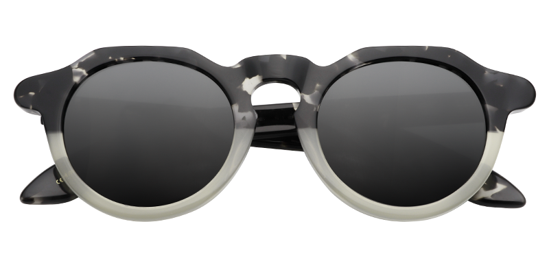 Round Black-Clear Sunglasses | Zeelool Sunglasses Online1
