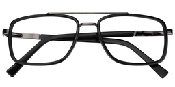Garrett Aviator Black Glasses1