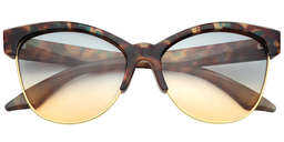 Harriet Cateye Green Floral Sunglasses1