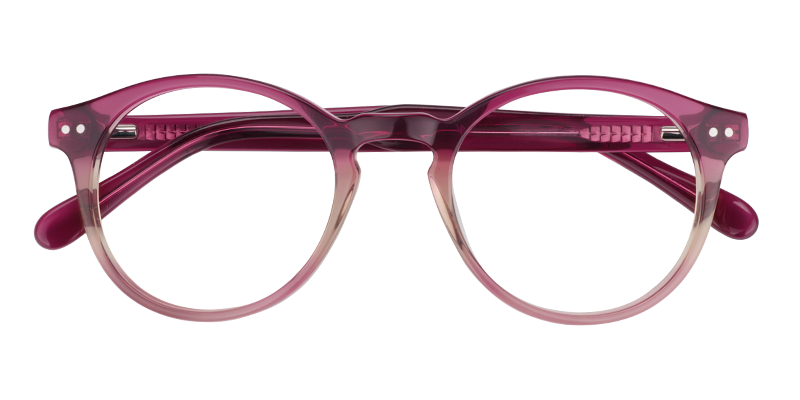 Round Purple Glasses | Zeelool Eyeglass Frames Online1