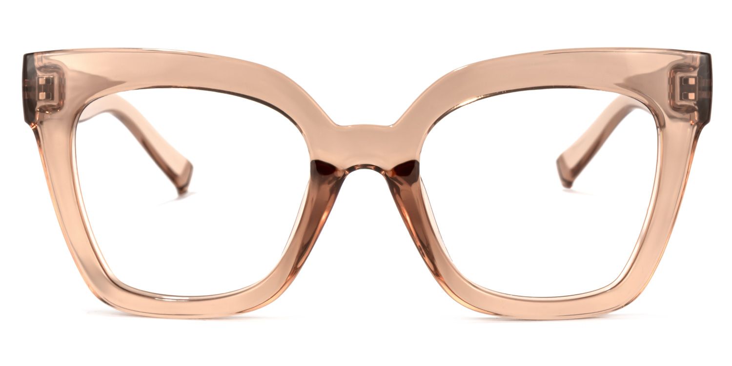 Cat-eye Beige/Clear Glasses | Zeelool Glasses1111110