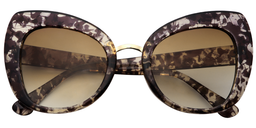 Queenie Cateye Light Tortoise Sunglasses1