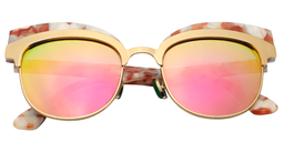 Pansy Browline Orange Sunglasses1