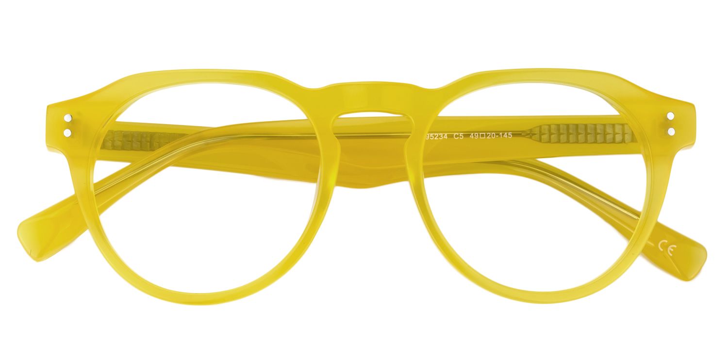 Round Yellow Glasses | Zeelool Glasses1