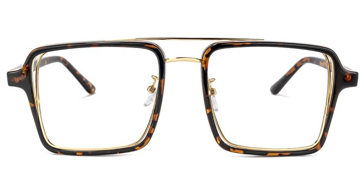Nellie Tortoise-Gold Aviator Glasses