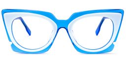 Wingate Cateye Blue Glasses0