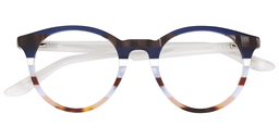 Sallie Round Dark Blue Glasses1