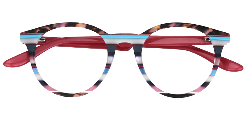 Round Multicolour Glasses | Zeelool Eyeglass Frames1