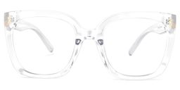 Ebony Square Clear Glasses0