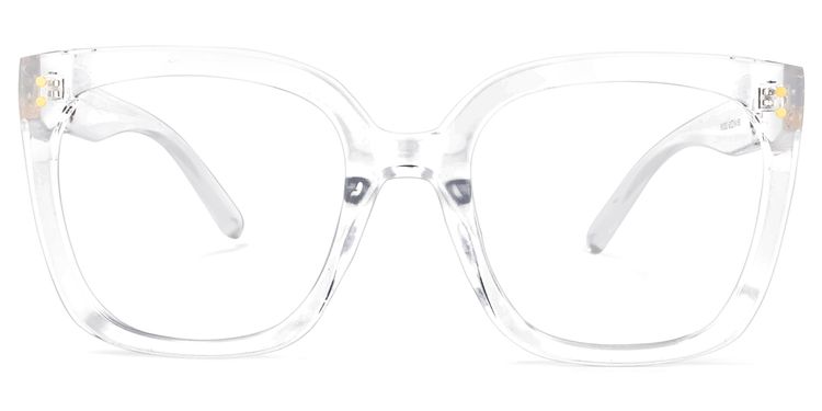 Ebony Square Clear Glasses