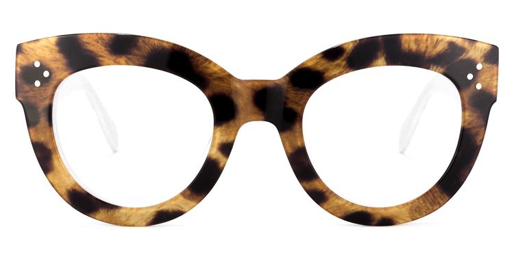 Torres Cateye Brown-Leopard Glasses