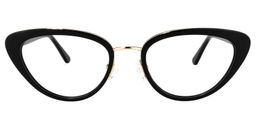 Cosme Cateye Black Glasses0
