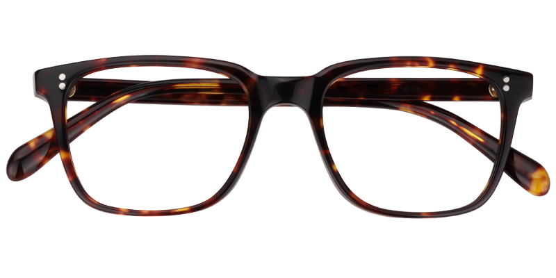 Lamont Rectangle Tortoise Frame Glasses | Zeelool2