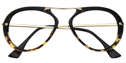 Marks Oval Gold-Tortoise Glasses1