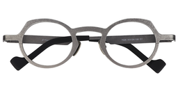 Clare Geometric Silver Glasses1