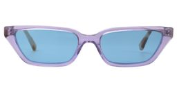 Agar Rectangle Purple Sunglasses0
