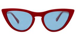 Aline Cat eye Red Sunglasses0
