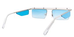 Sophia Rectangle Silver Sunglasses5