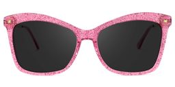 Isaebella Bright-Pink Butterfly Sunglasses0