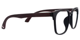 Amos Rectangle Black Glasses4