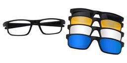 Xenos Clip-on Black Glasses0