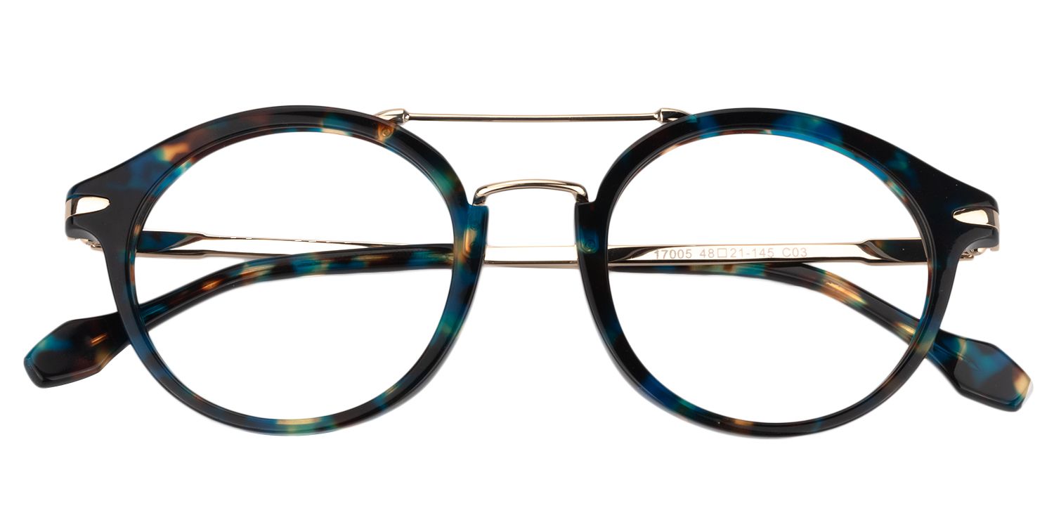 Aviator Blue Tortoise Glasses | Zeelool Glasses1