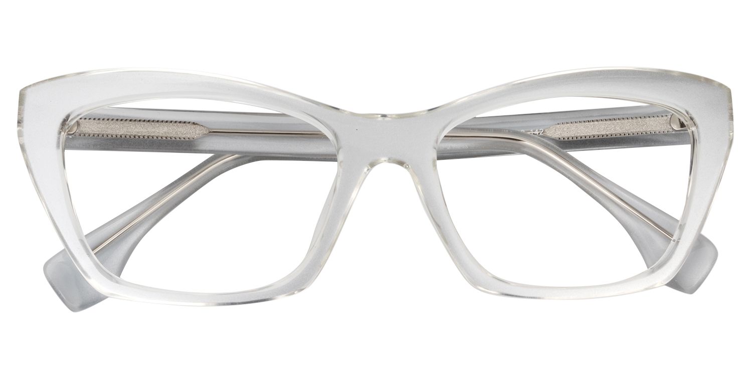 Cat eye Gray Glasses | Zeelool Glasses1