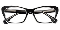 Xavie Cat eye Black Glasses1