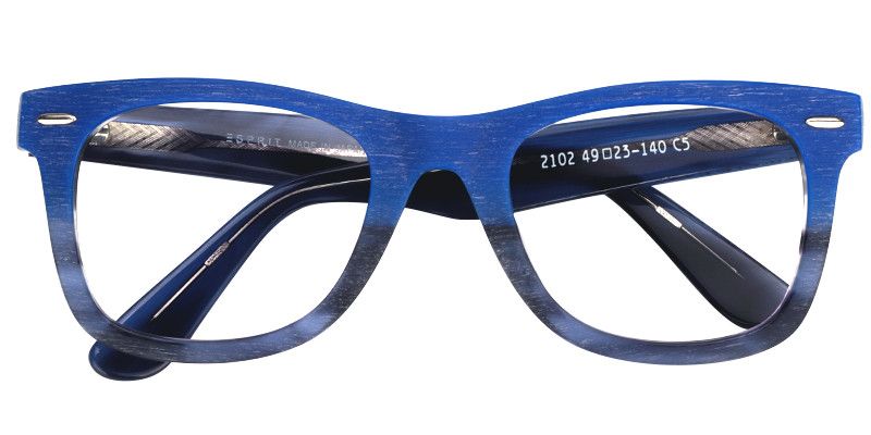 Rectangle Blue Glasses1