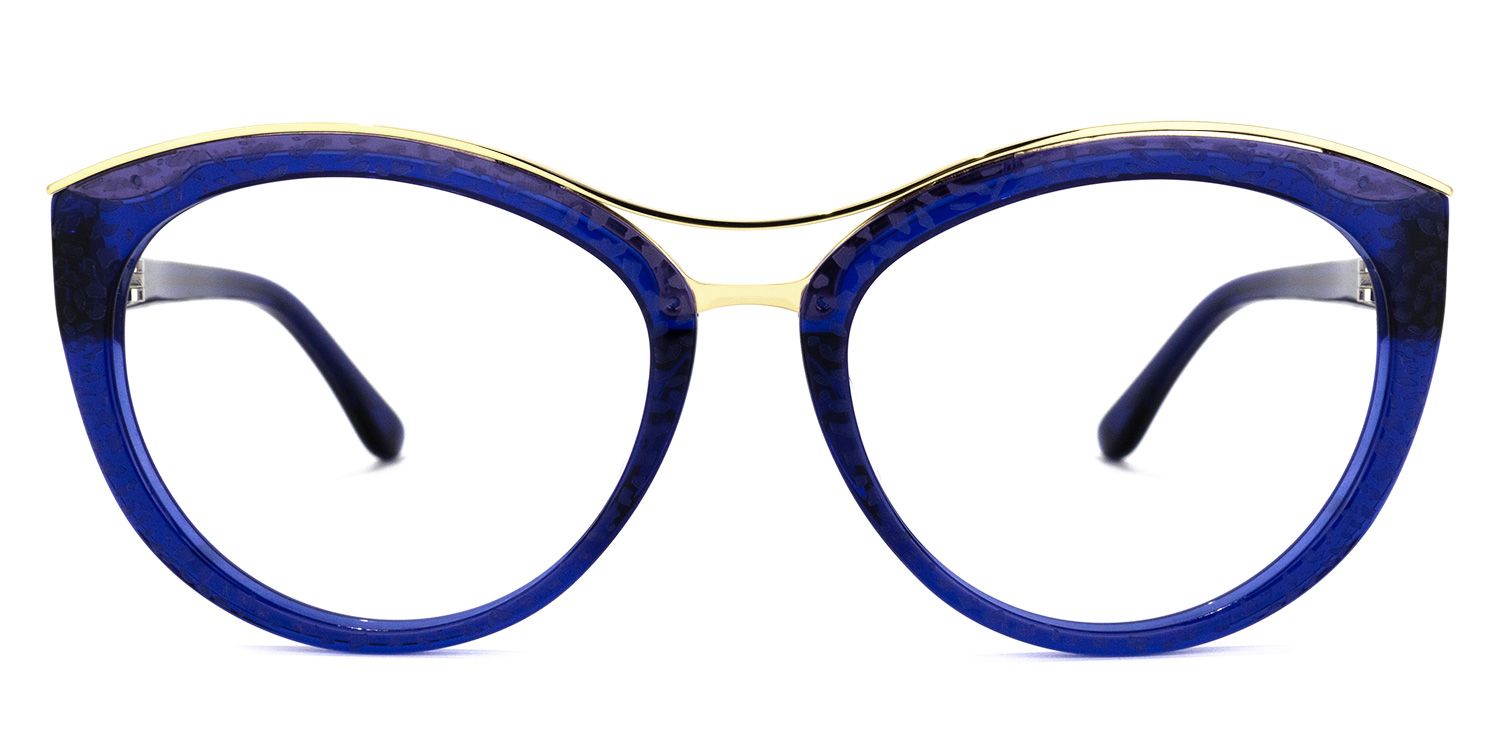Cateye Blue Glasses0